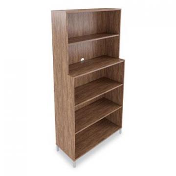 Union & Scale Essentials Laminate Bookcase, Five-Shelf, 35.8 x 14.9 x 72, Espresso