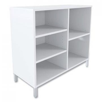 Union & Scale Essentials Laminate Bookcase, Five-Shelf, 36 x 15 x 31.6, White
