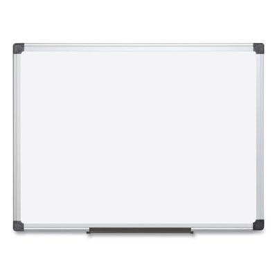 Bi-silque MasterVision Value Lacquered Steel Magnetic Dry Erase Board, 18 x 24, White, Aluminum