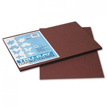 Pacon Tru-Ray Construction Paper, 76lb, 12 x 18, Dark Brown, 50/Pack