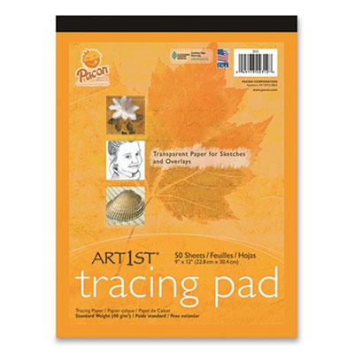 Pacon Art1st Parchment Tracing Paper, 16 lb, 9 x 12, White, 50/Pack