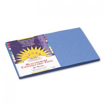 Pacon SunWorks Construction Paper, 58lb, 12 x 18, Blue, 50/Pack (7407)