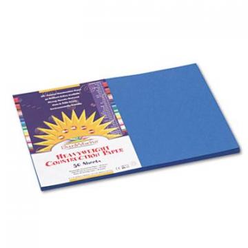 Pacon SunWorks Construction Paper, 58lb, 12 x 18, Bright Blue, 50/Pack (7507)