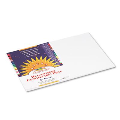 Pacon SunWorks Construction Paper, 58lb, 12 x 18, Bright White, 50/Pack (8707)