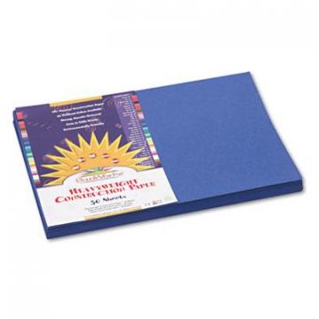 Pacon SunWorks Construction Paper, 58lb, 12 x 18, Dark Blue, 50/Pack (7307)