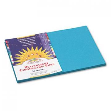 Pacon SunWorks Construction Paper, 58lb, 12 x 18, Turquoise, 50/Pack (7707)