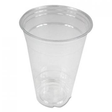 Boardwalk Clear Plastic Cold Cups, 20 oz, PET, 20 Cups/Sleeve, 50 Sleeves/Carton