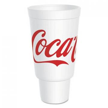 Dart 44AJ32C Coca-Cola Foam Cups