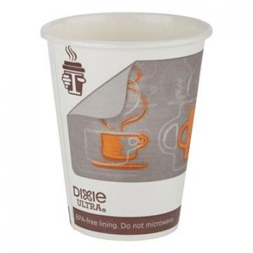 Georgia-Pacific Dixie Ultra Insulair Paper Hot Cup, 12 Oz, Coffee, 50 Cups/sleeve, 20 Sleeves/ct