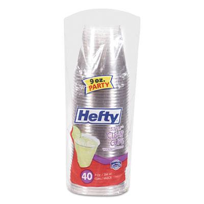 Hefty Crystal Clear Plastic Party Cups, 10 oz, Clear, 36/Pack
