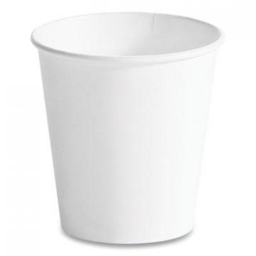 Huhtamaki Single Wall Hot Cups, 10 oz, White, 1,000/Carton