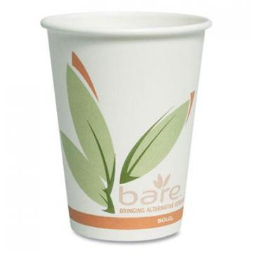 Dart Solo Bare by Solo Eco-Forward Recycled Content PCF Paper Hot Cups, 12 oz, 1,000/Ct