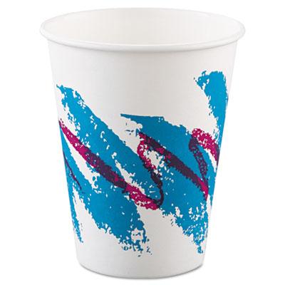 Dart Solo Jazz Paper Hot Cups, 8oz, Polycoated, 50/Bag, 20 Bags/Carton