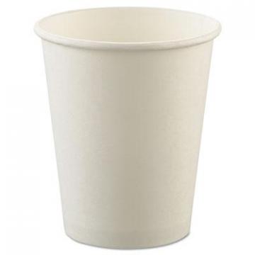 Dart Solo Uncoated Paper Cups, Hot Drink, 8oz, White, 1000/Carton
