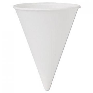 Dart Solo Cone Water Cups, Cold, Paper, 4oz, White, 200/Pack