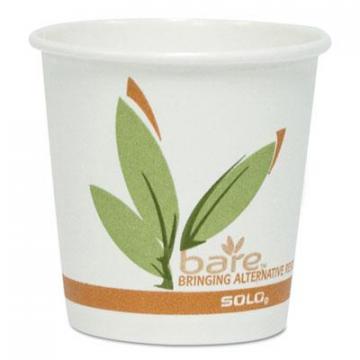 Dart Solo Bare by Solo Eco-Forward Recycled Content PCF Paper Hot Cups, 10 oz, 1,000/Ct