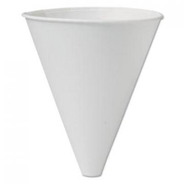 Dart Solo Bare Eco-Forward Treated Paper Funnel Cups, 10oz. White, 250/Bag, 4 Bags/Carton