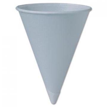 Dart Solo Bare Treated Paper Cone Water Cups, 6 oz, White, 200/Sleeve, 25 Sleeves/Carton