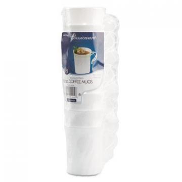 WNA Classicware Plastic Coffee Mugs, 8 oz., White, 192/Carton