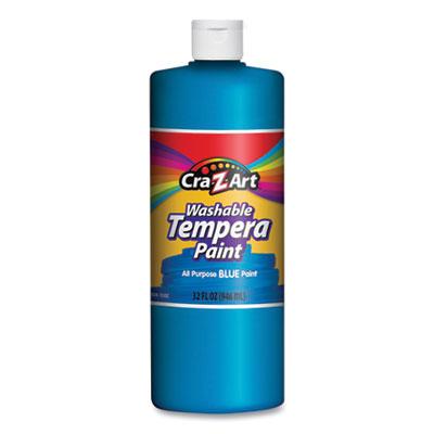 Cra-Z-Art Washable Tempera Paint, Blue, 32 oz Bottle