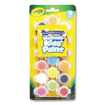 Crayola Washable Paint, 18 Assorted Colors, 3 oz | ProductFrom.com