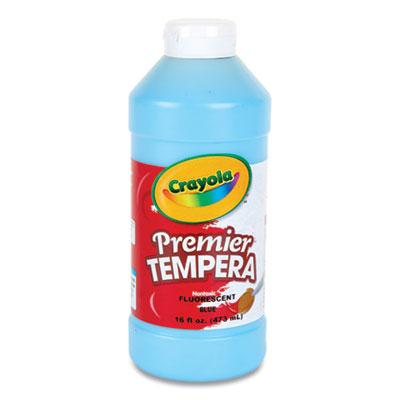 Crayola Premier Tempera Paint, Fluorescent Blue, 16 oz