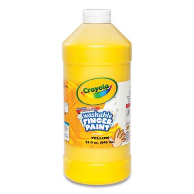 Crayola Washable Fingerpaint, Yellow, 32 oz