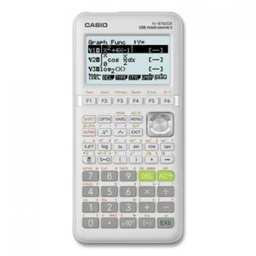 Casio FX-9750GIII 3rd Edition Graphing Calculator, 21-Digit LCD, White