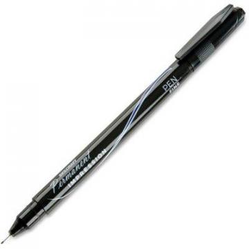 AbilityOne SKILCRAFT Permanent Impression Stick Porous Point Pen, 0.5mm, Blue Ink, Dozen