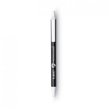 BIC PrevaGuard Retractable Ballpoint Pen, Medium 1 mm, Black Ink/Barrel, Dozen (CSA11BK)