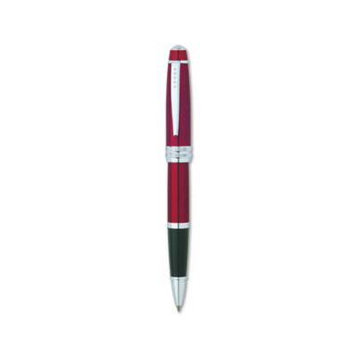 Cross Bailey Stick Roller Ball Pen, Medium 0.5mm, Black Ink, Red Barrel