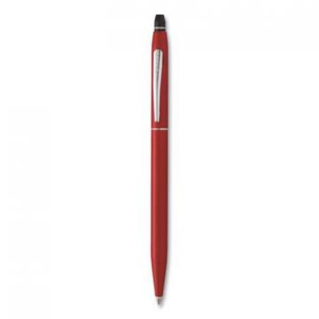 Cross Click Ballpoint Pen, Retractable, Medium 0.7 mm, Black Ink, Red Barrel
