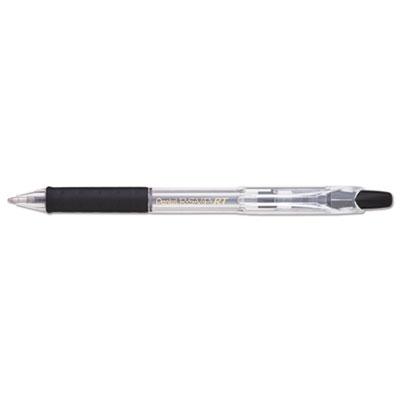 Pentel R.S.V.P. RT Retractable Ballpoint Pen, 1mm, Black Ink, Clear Barrel, Dozen