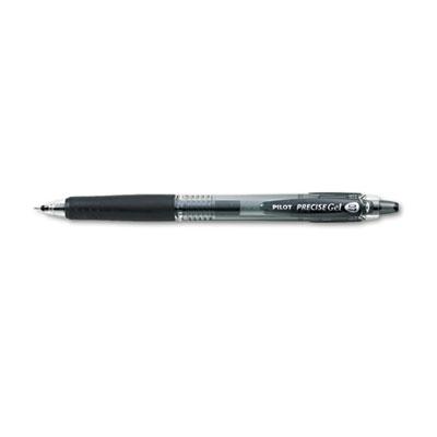Pilot Precise Gel BeGreen Retractable Gel Pen, Fine 0.7mm, Black Ink/Barrel, Dozen
