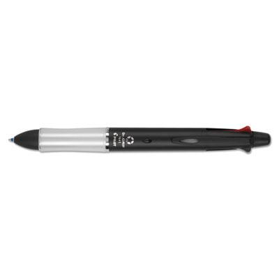 Pilot Dr. Grip 4 + 1 Retractable Ballpoint Pen/Pencil, BK/BE/GN/Red Ink, Black Barrel