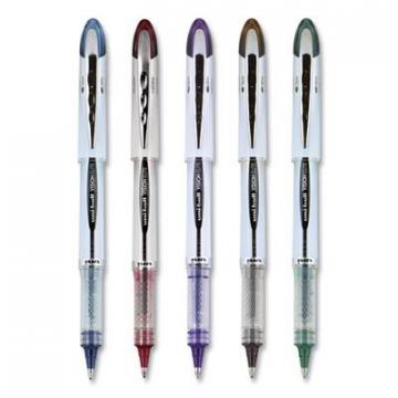uni-ball VISION ELITE BLX Series Stick Roller Ball Pen, 0.8mm, Assorted Ink/Barrel, 5/Pack
