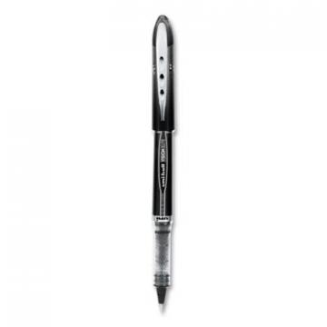 uni-ball VISION ELITE Stick Roller Ball Pen, Super-Fine 0.5mm, Black Ink, Black Barrel