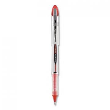 uni-ball VISION ELITE Stick Roller Ball Pen, Bold 0.8mm, Red Ink, White/Red Barrel