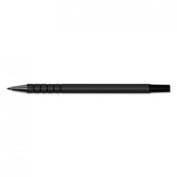 Universal Replacement Stick Ballpoint Counter Pen, Medium 1mm, Black Ink/Barrel, 6/Pack
