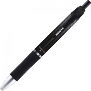 Zebra Sarasa Dry Gel X1 Retractable Gel Pen, Medium 0.7mm, Black Ink/Barrel, Dozen
