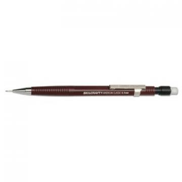 AbilityOne SKILCRAFT American Classic Mechanical Pencil, 0.5 mm, HB (#2.5), Black/Burgundy, Dozen