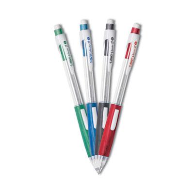 BIC Velocity Side Clic Pencil, 0.5 mm, HB (#2), Black Lead, Assorted Barrel Colors, Dozen