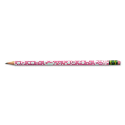 Dixon Ticonderoga Breast Cancer Awareness Woodcase Pencil, HB (#2), Black Lead, Pink Barrel, Dozen