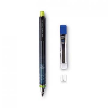 uni-ball KuruToga Mechanical Pencil, 0.7 mm, HB (#2), Black Lead, Black/Green Barrel