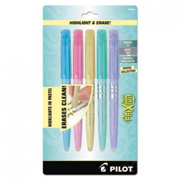 Pilot FriXion Light Pastel Collection Erasable Highlighters, Chisel Tip, Assorted Colors, 5/Pack