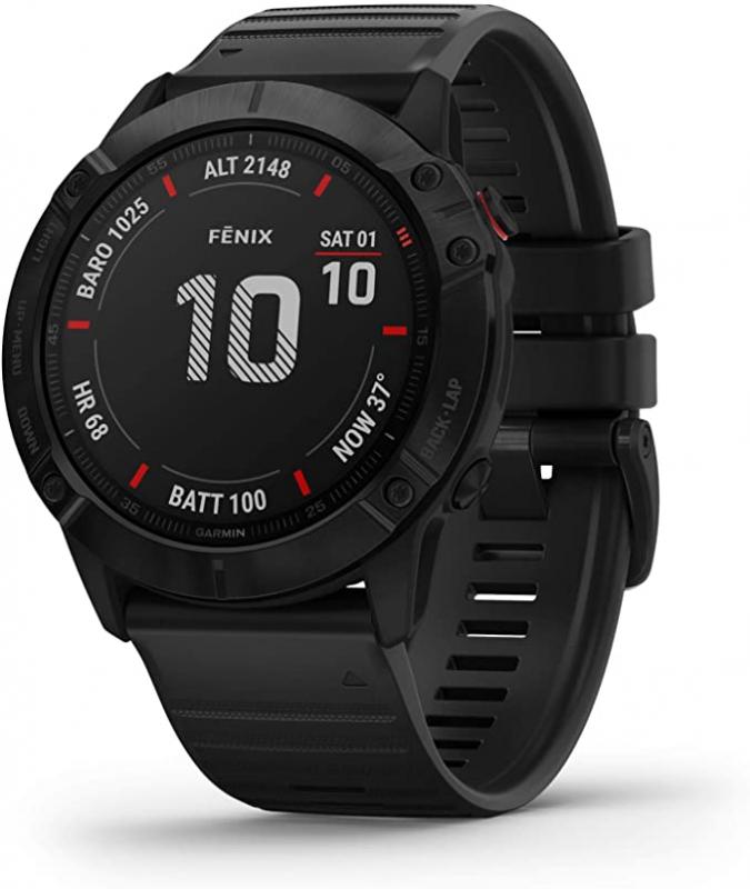 Garmin Fenix 6X Pro Premium Multisport GPS Watch, Black