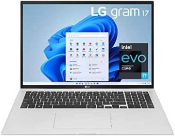 LG Gram 17Z90P Laptop 17" Ultra-Lightweight, Intel Evo 11th gen Core i7, 16GB RAM, 2TB SSD, Silver