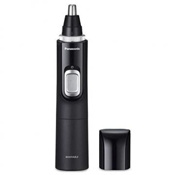 Panasonic ER-GN70-K Ear and Nose Hair Trimmer for Men with Vacuum Cleaning System
