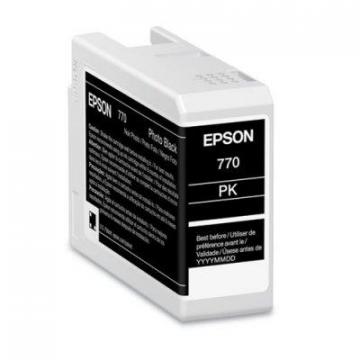 Epson T770120 (T770) UltraChrome PRO10 Ink, 25 mL, Photo Black