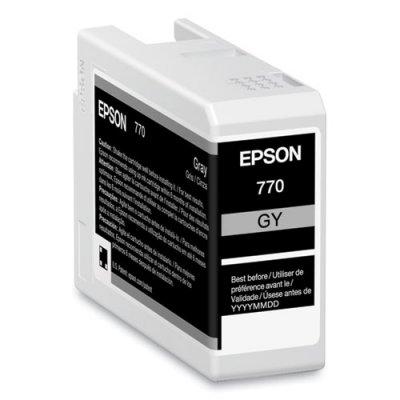 Epson T770720 (T770) UltraChrome PRO10 Ink, 25 mL, Gray